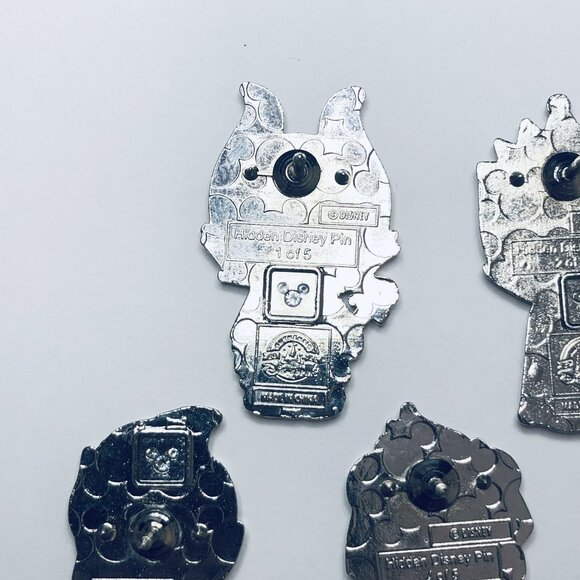 2024 Hidden Disney Disney Villains Complete Set Of 5 Pins - Picture 7 of 11